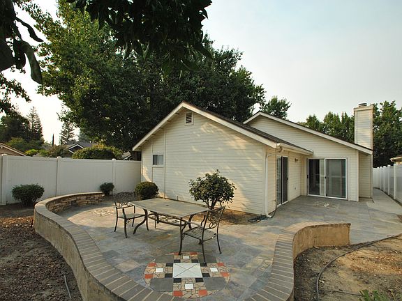 Backyard and patio area