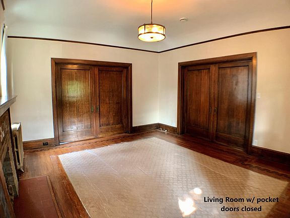 Living room w/ pocket doors closed