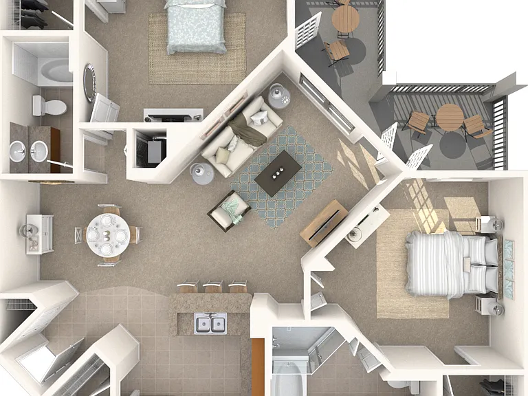 Sanibel floor plan Aqua at Millenia
