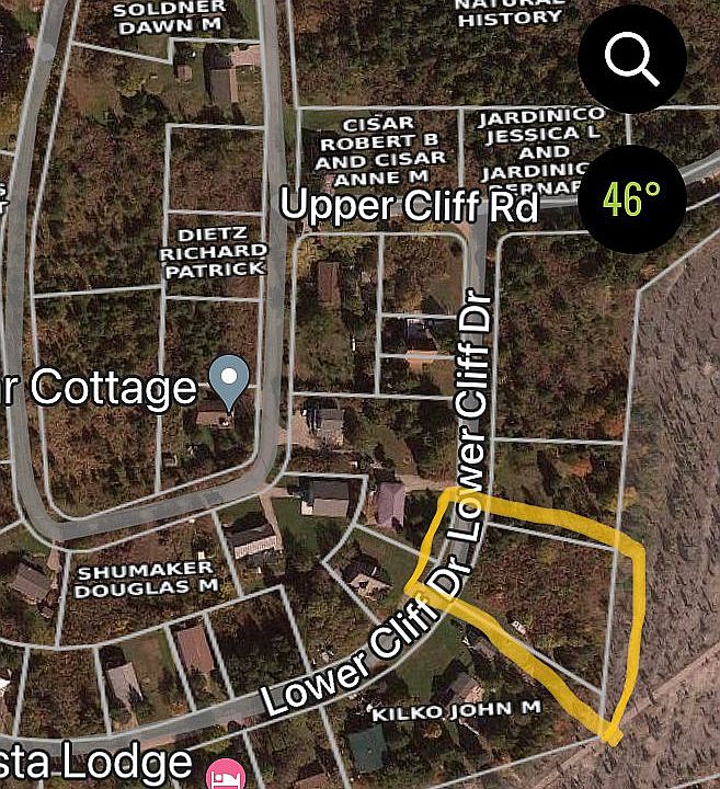 Lot outlined in yellow 