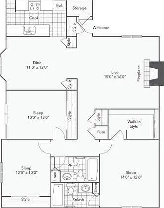 C2 3 Bedroom C2 3 Bedroom