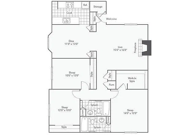 Floor plan C2
