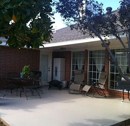 Extra large back porch