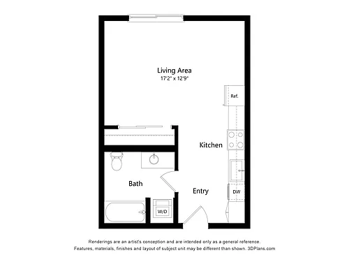 Floor plan Studio C