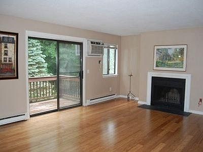 living room with fireplace
