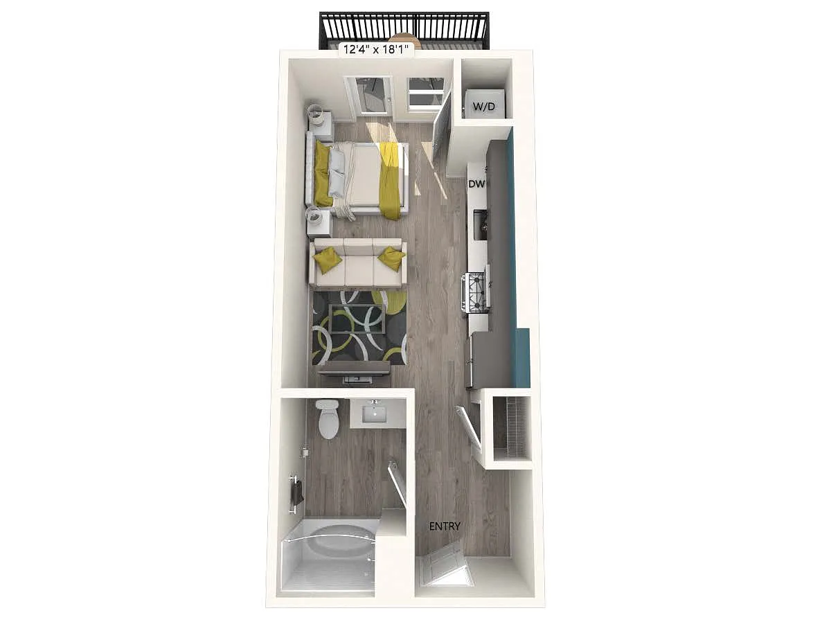 Floor plan S1-FinishII-400sf