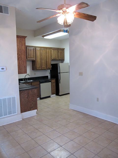 Living room and kitchen