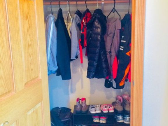 Front entryway coat closet