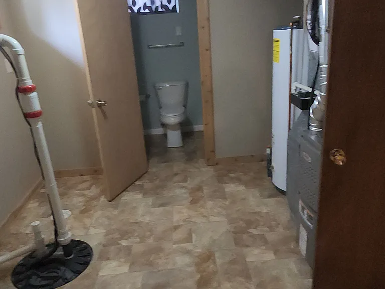 Basement utility room