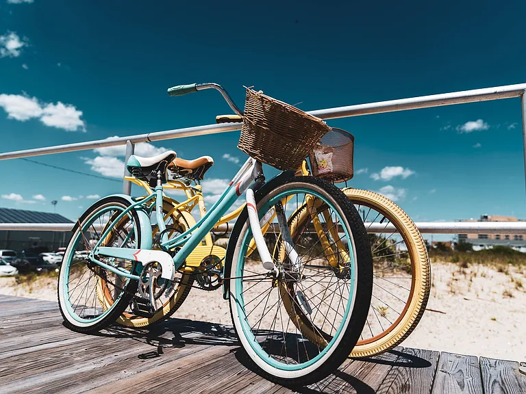 Bike On Boardwalk