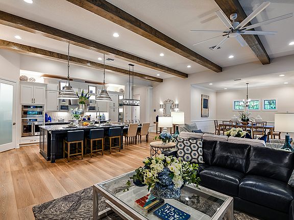 Grand Room Overlooking Kitchen and Dining Room Key West II at Creek Ridge Preserve