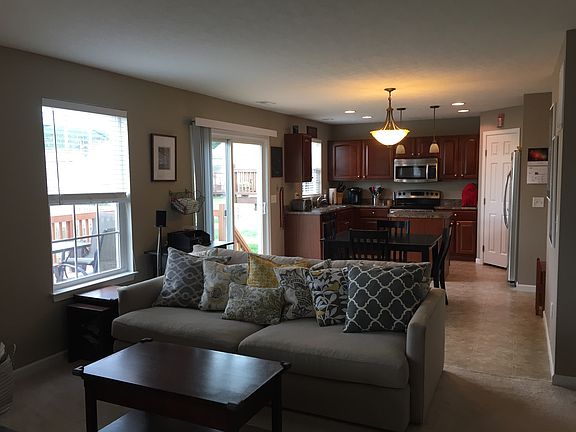 Living room and kitchen