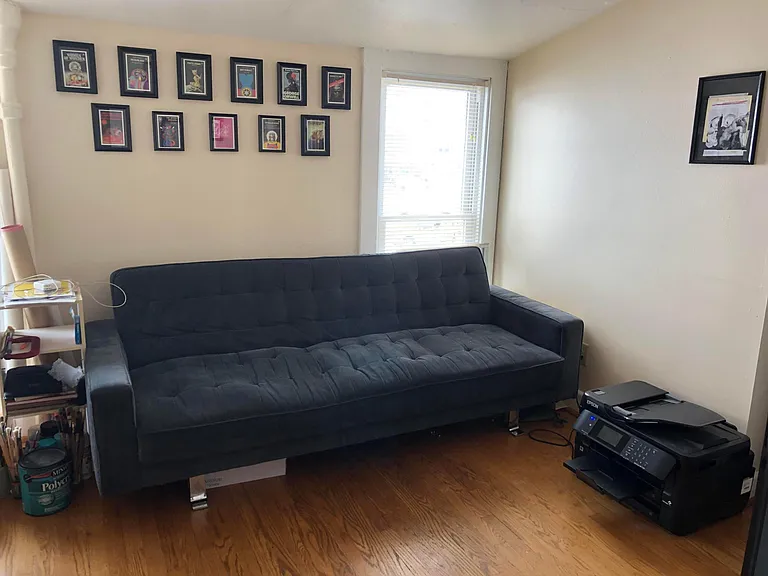 bedroom on the left side of the front hallway