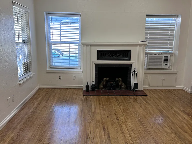 entryway main room with fireplace