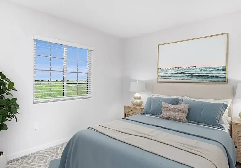 Bedroom - 2 Model Home Rendering