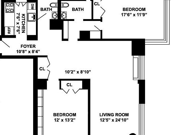 2nd image of 350 W 50th St APT 21B