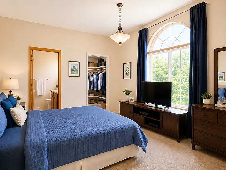 Cozy large master bedroom suite