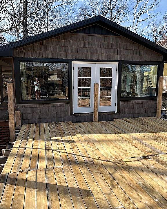 New siding, doors, windows