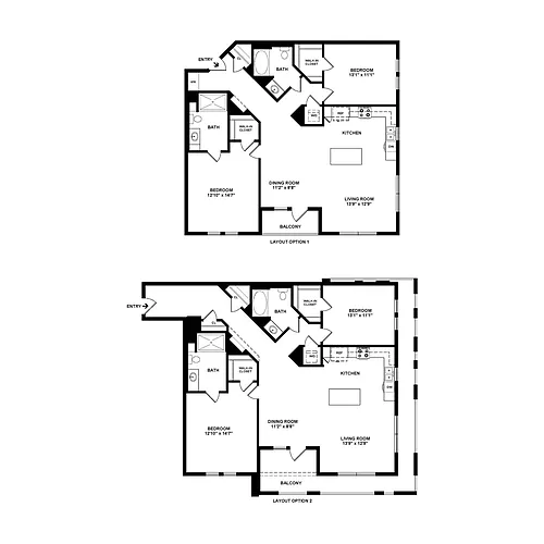 Floor plan Plan B3