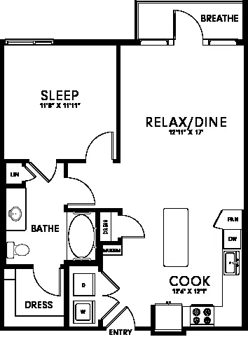 Floor plan A1E