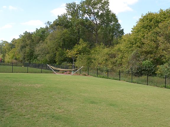 Fully fenced backyard