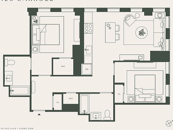 2nd image of 420 Carroll St #1803