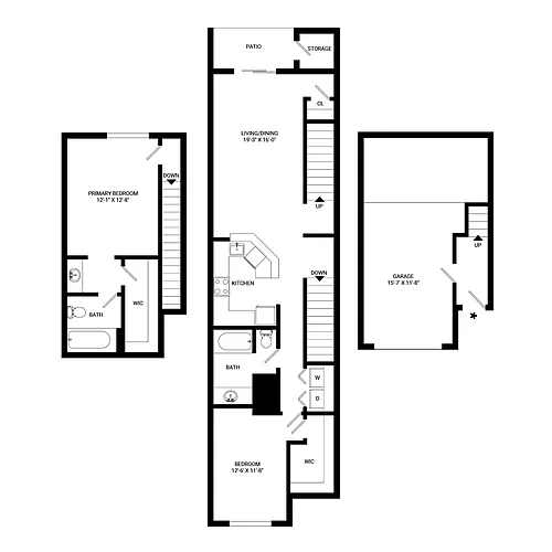 Floor plan Fairfield Deck