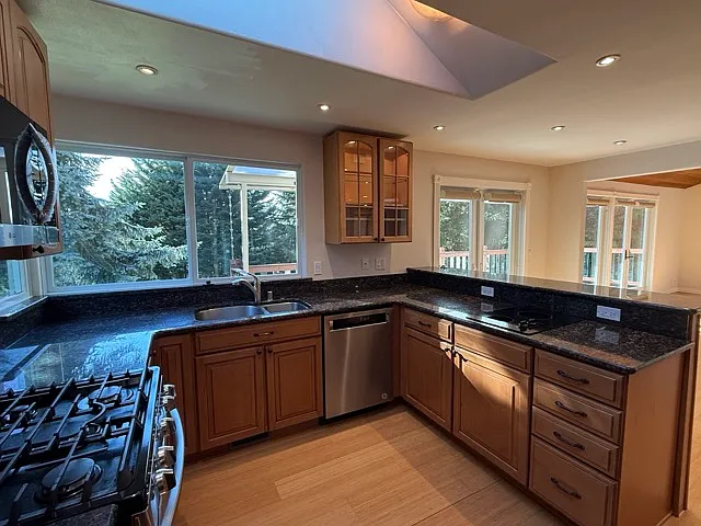 Kitchen with open view