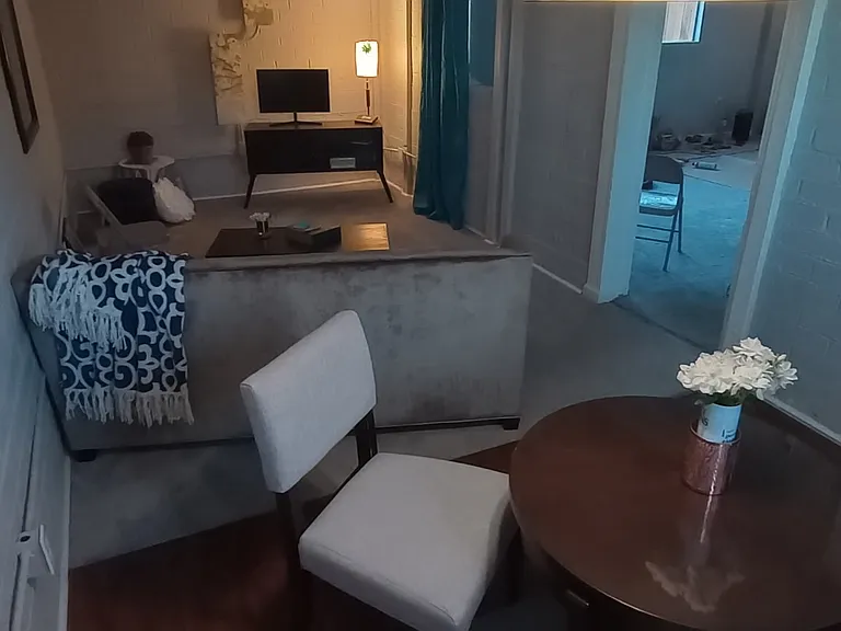 View from dining room looking into living room