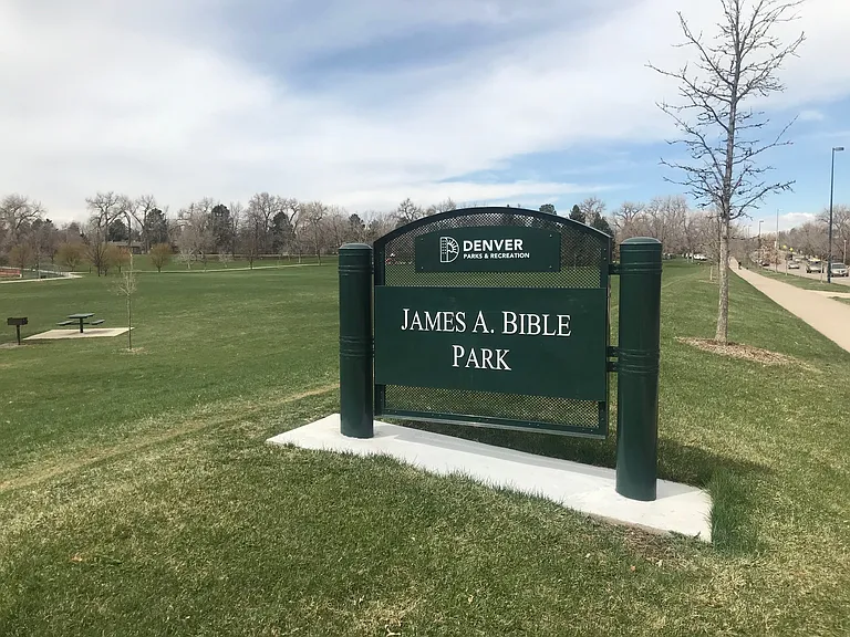 james a bible park 5 mins away