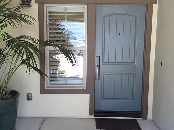 Front door and patio