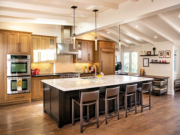 Beautiful kitchen with top of the line appliances and an amazing island