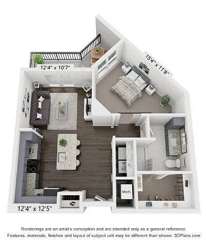 Floor plan The Hendrix