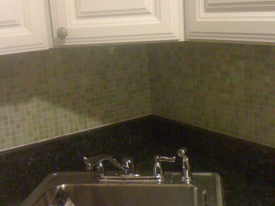 Newly tiled backspash