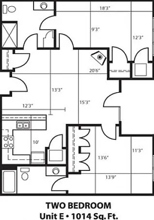2 Bed E 2 Bed E
