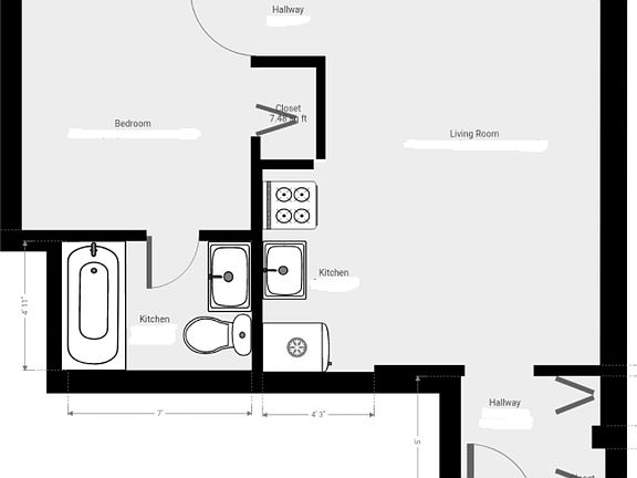 2nd image of 424 W 53rd St #2A