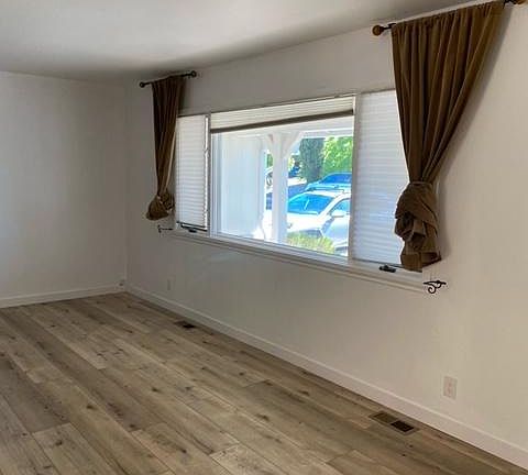 Living room with new flooring