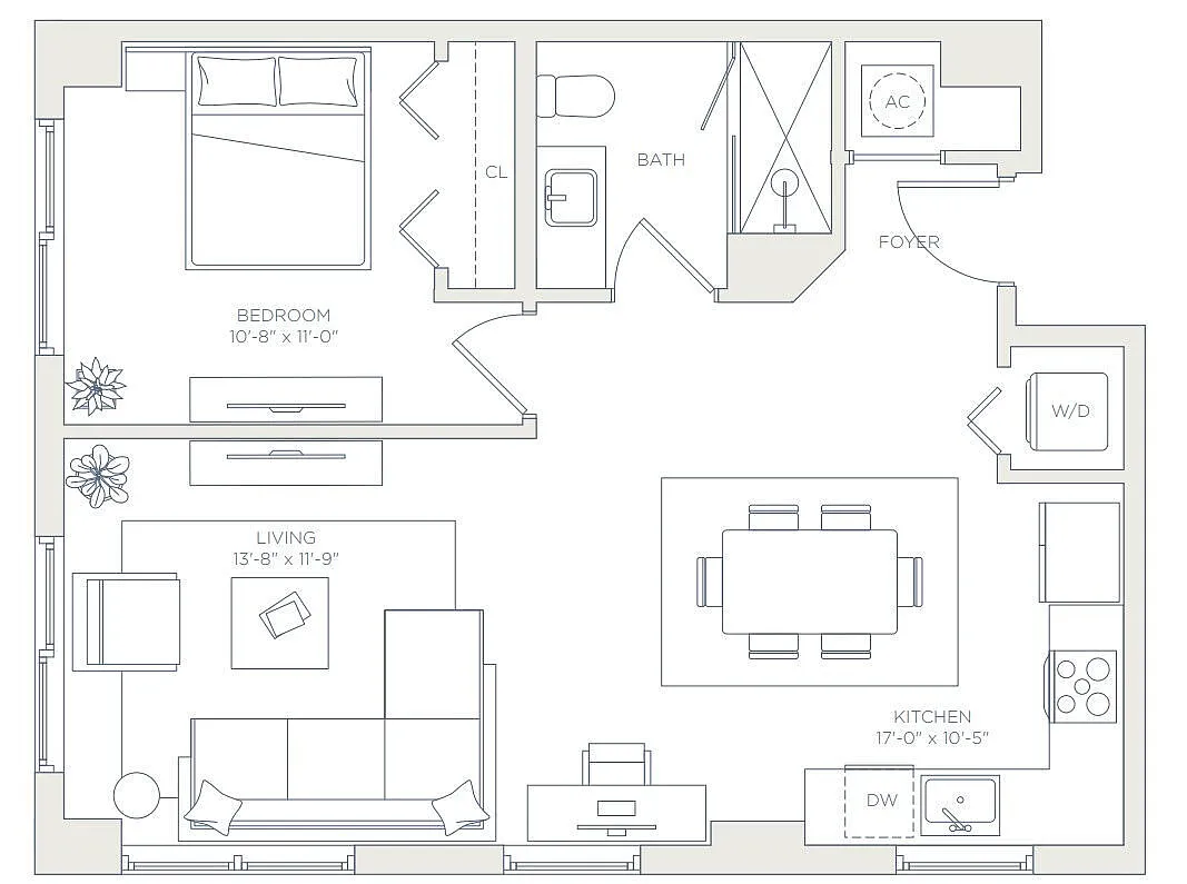 Floor plan West - A2