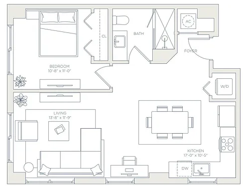 Floor plan West - A2