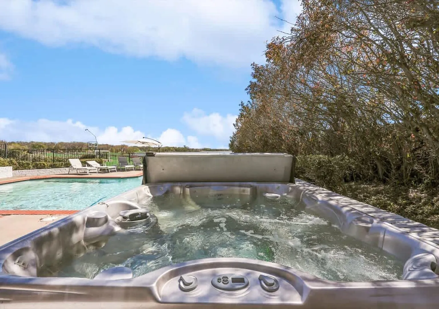 Lakefront Estate + Guest House | Pool & Hot Tub — Photo 4