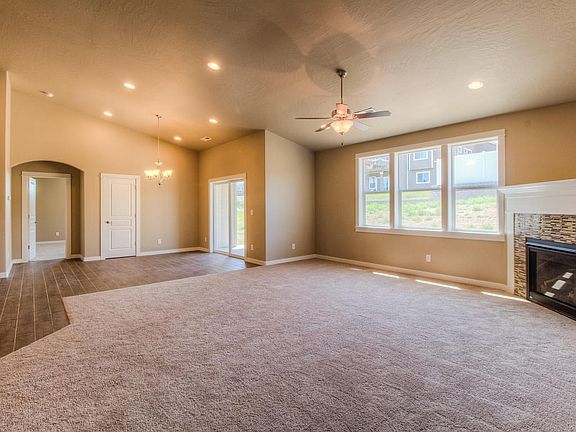 Living Room with Open Dining Space