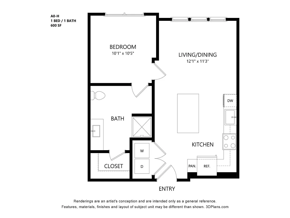 Floor plan A0-H