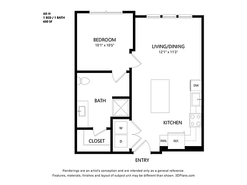 Floor plan A0-H