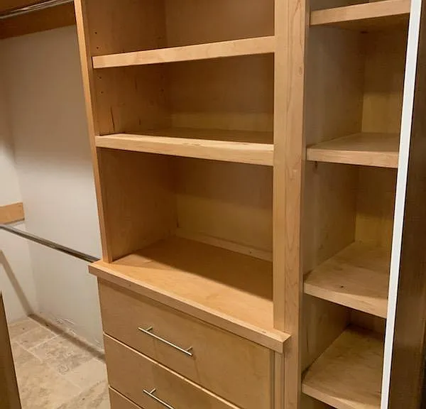 Master walk-in closet
