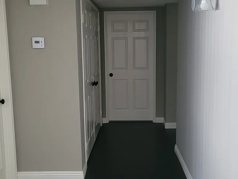 hallway from the living room to the bedrooms
