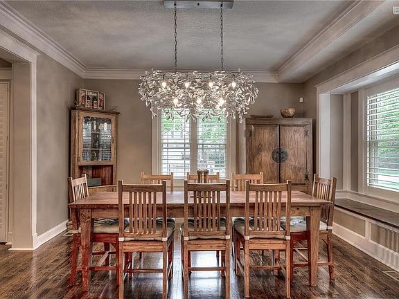Formal dining room with plenty of space for a large table