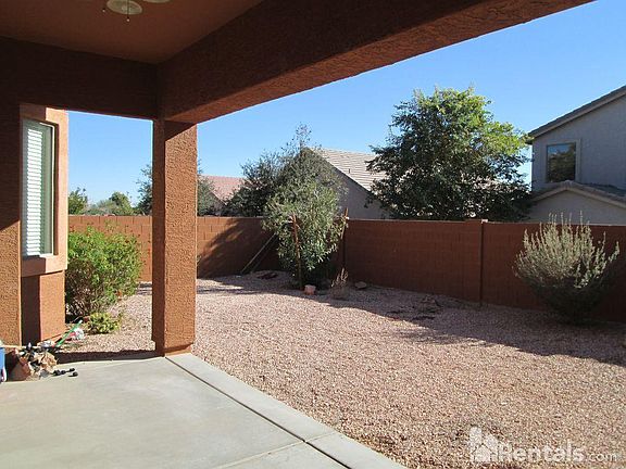 Patio and backyard