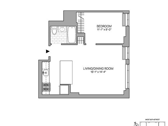 2nd image of 444 W 35th St APT 11B