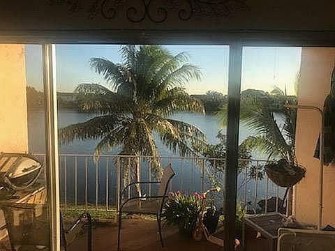 Balcony with lake view