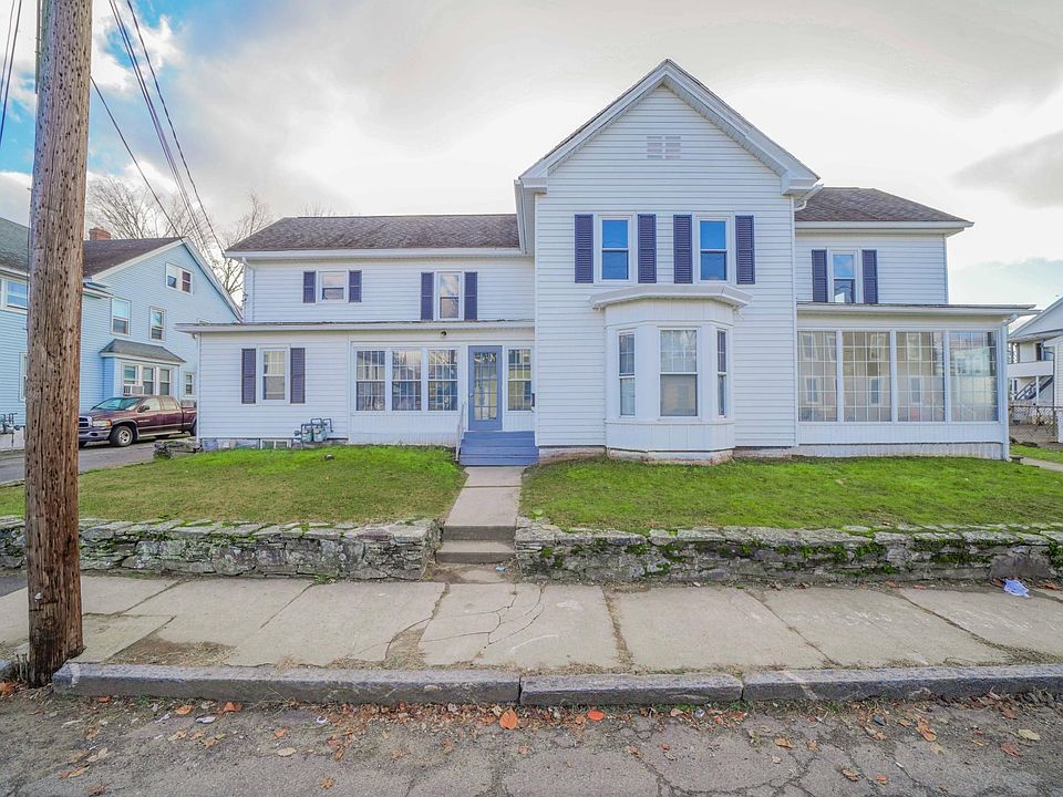 Front View From Walnut Street
2 Car Parking in Drive On Left
Sidewalk around right handside to rear entrance and back yard